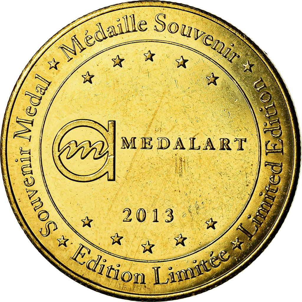 France, Token, Armada de Rouen, Shipping, 2013, MS(63), Copper Gilt