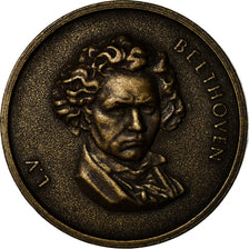Frankrijk, Medaille, Musique, Ludwig Von Beethoven, PR, Bronze