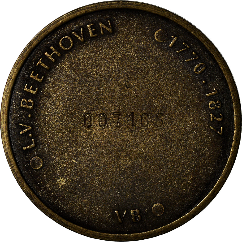 Frankrijk, Medaille, Musique, Ludwig Von Beethoven, PR, Bronze