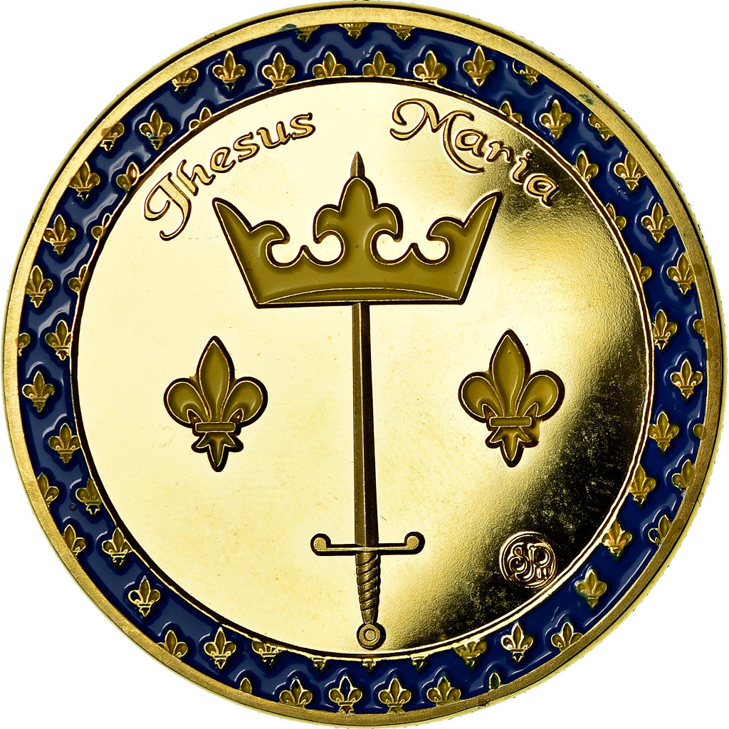 France, Token, Jeanne d'Arc, Orléans, MS(65-70), Copper Gilt