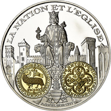 France, Medal, 2000 Ans d'Histoire Monétaire, Agnel d'Or, MS(65-70), Silver