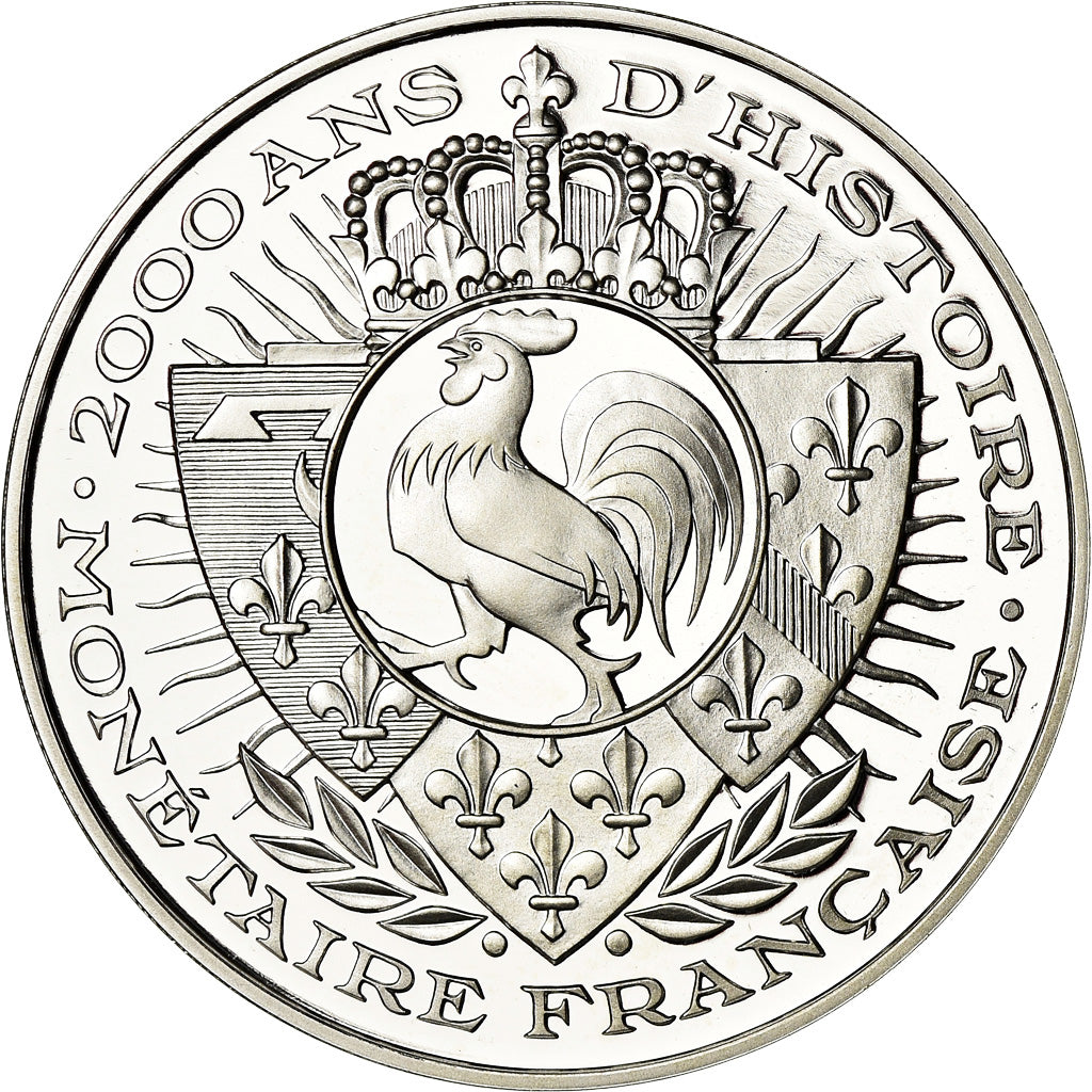 France, Medal, 2000 Ans d'Histoire Monétaire, Agnel d'Or, MS(65-70), Silver