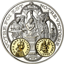France, Medal, Histoire Monétaire, Triens, MS(65-70), Silver