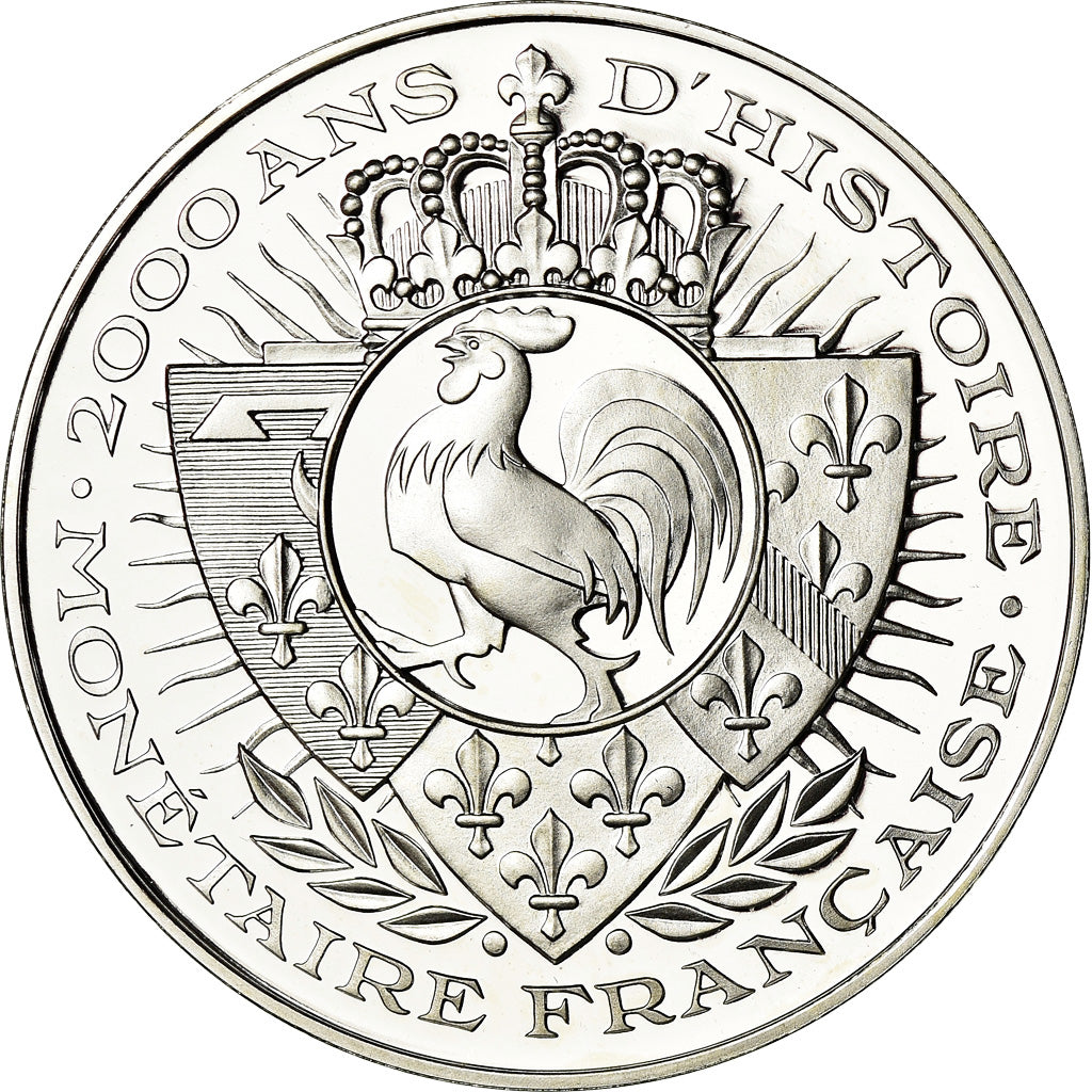 France, Medal, Histoire Monétaire, Denier Tournois, MS(65-70), Silver