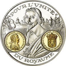 France, Medal, Histoire Monétaire, Ecu d'Argent, Louis XIII, MS(65-70), Silver