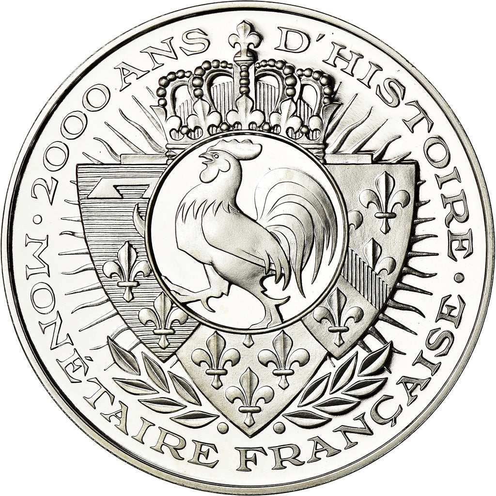 France, Medal, Histoire Monétaire, Ecu d'Argent, Louis XIII, MS(65-70), Silver