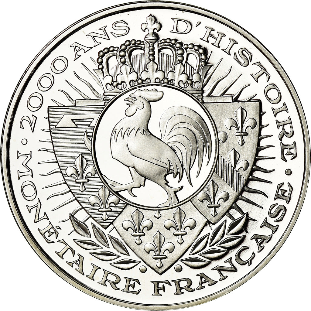 France, Medal, Histoire Monétaire, Franc à Cheval, MS(65-70), Silver