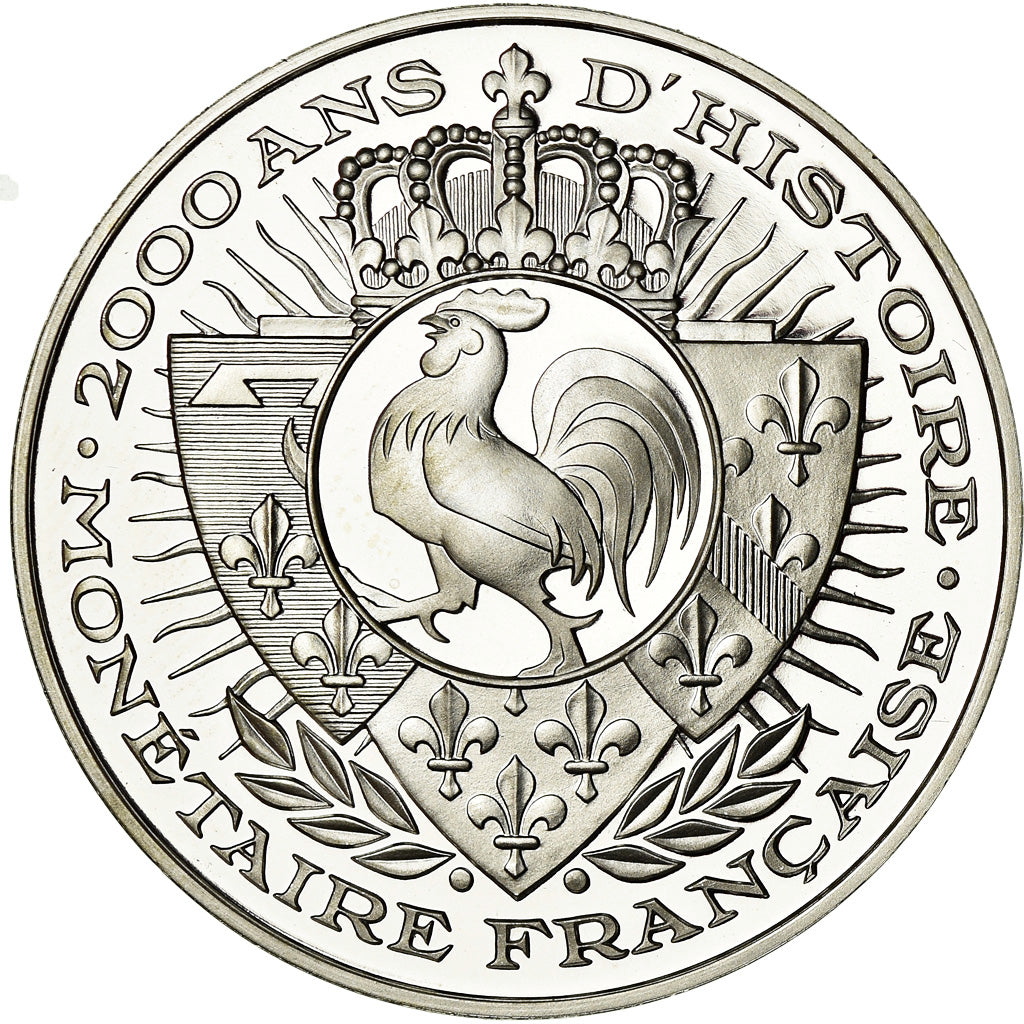 France, Medal, Histoire Monétaire, 20 Francs Marianne, MS(65-70), Silver