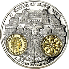 França, Medal, Histoire de la monnaie Française, Louis d'or de Louis XIV