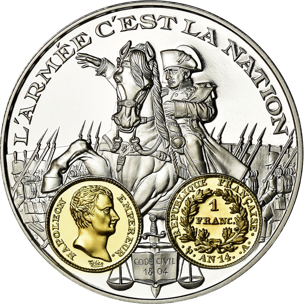 France, Medal, Histoire Monétaire, Napoléon Ier, 1 Franc An 14, MS(65-70)