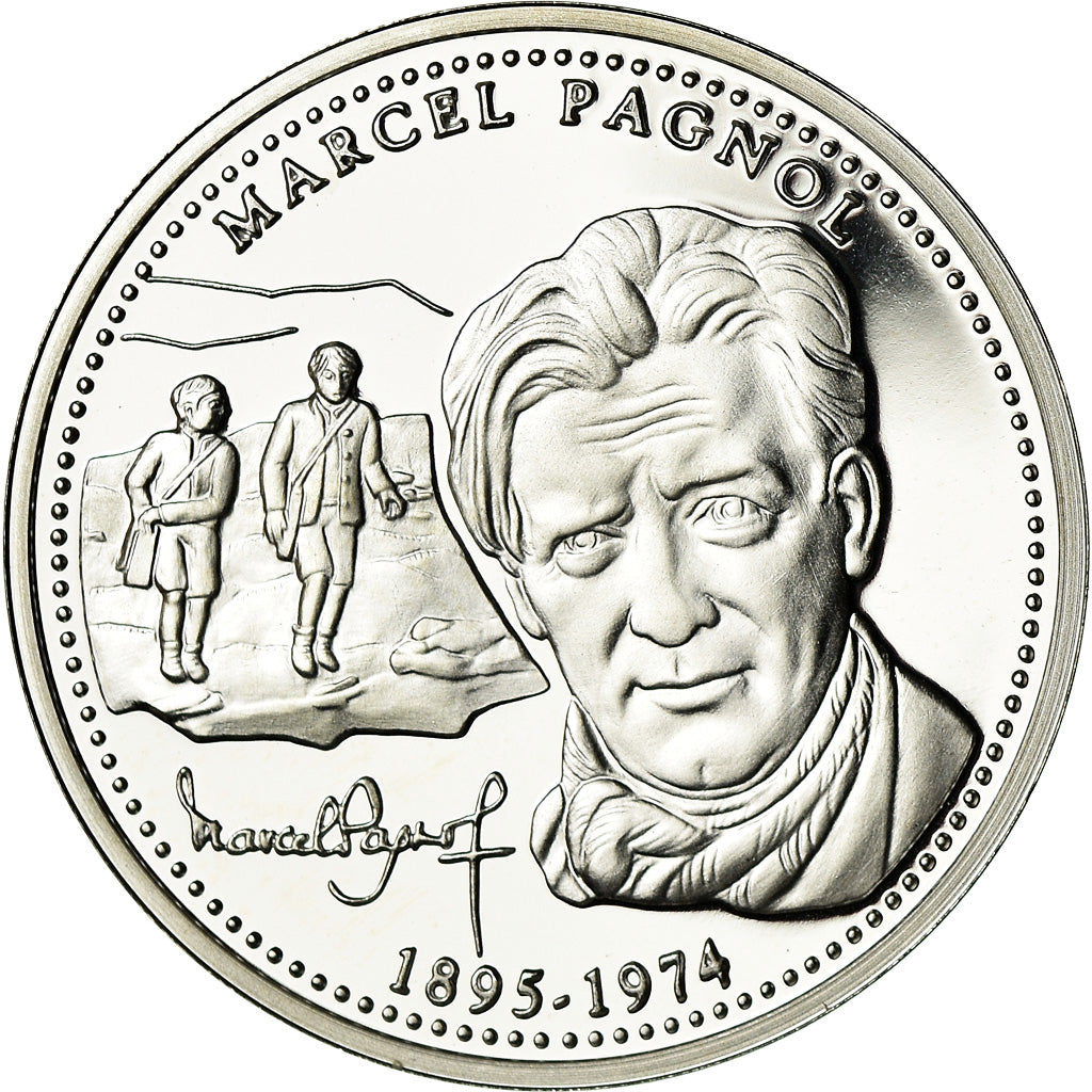 Francia, medaglia, Provence, Marcel Pagnol, FDC, Argento
