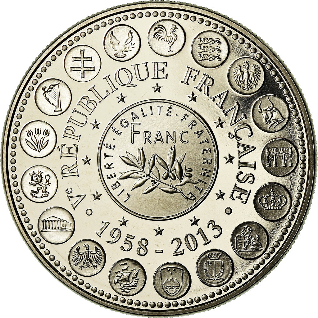 France, Medal, L'Europe des XXVII, Veme République, 2013, MS(65-70)