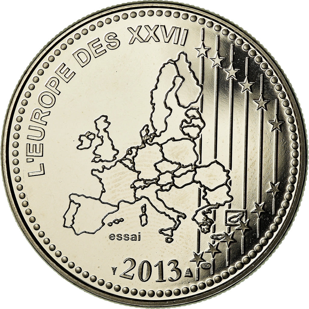 France, Medal, L'Europe des XXVII, Veme République, 2013, MS(65-70)