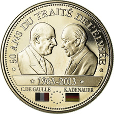 France, Médaille, 50 Ans du Traité de l'Elysée, De Gaulle-Adenauer, Politics