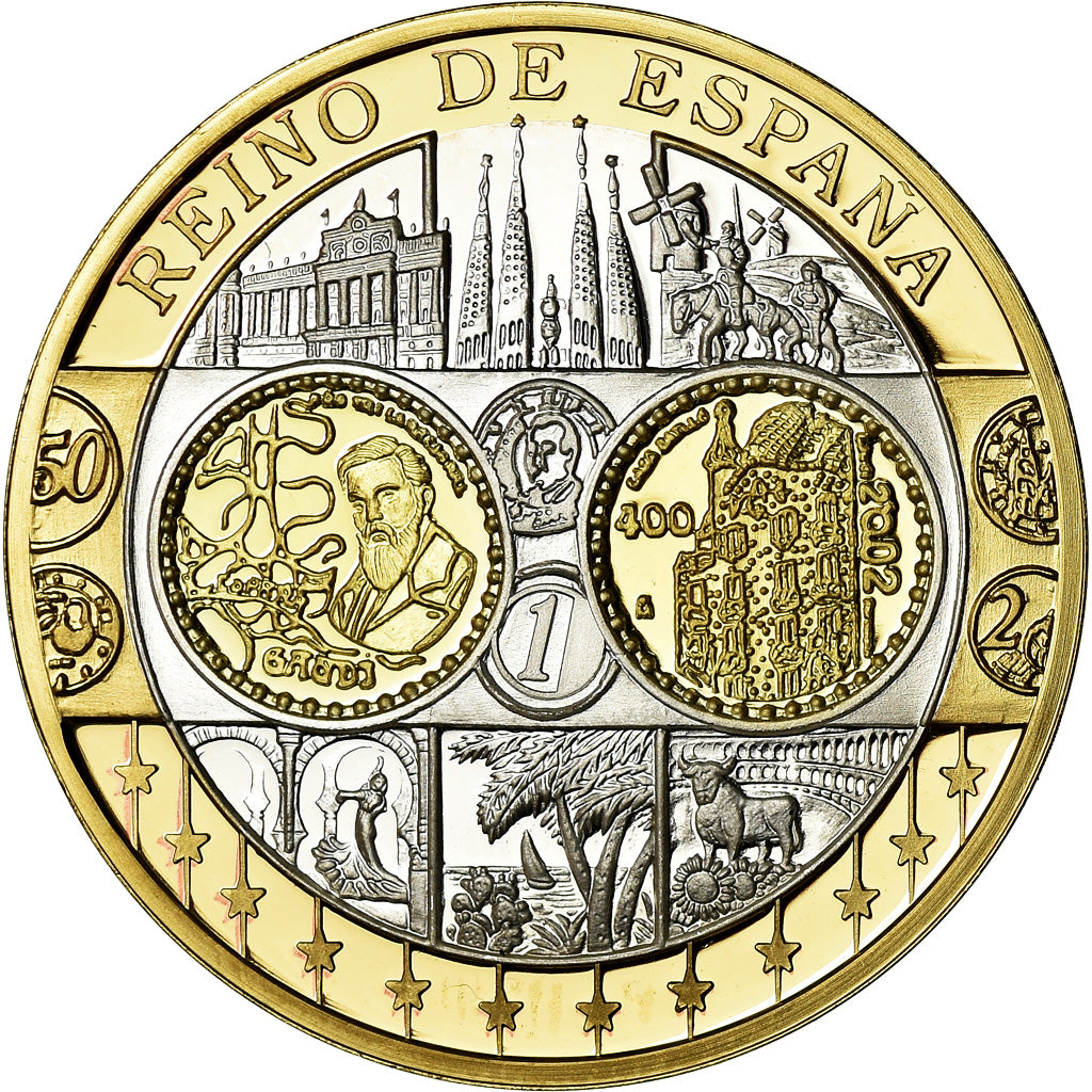 Spain, Medal, Euro, Europa, MS(65-70), Silver