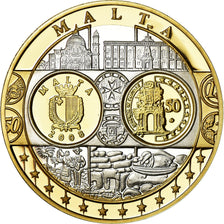 Malta, Medal, Euro, Europa, MS(65-70), Silver
