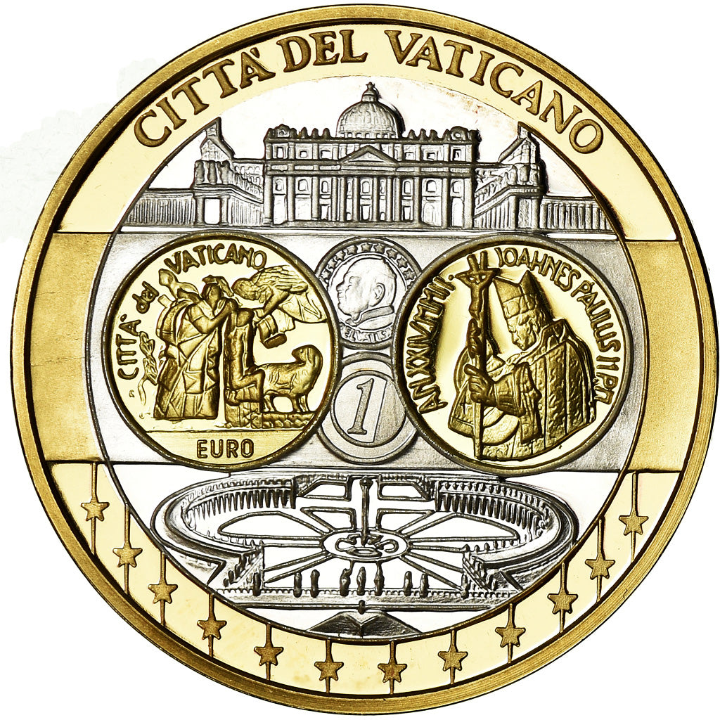 Vaticano, medaglia, L'Europe, Vatican, FDC, Argento