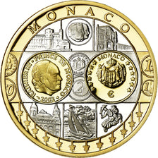 Monaco, Medal, L'Europe, Monaco, Politics, Society, War, MS(65-70), Silver