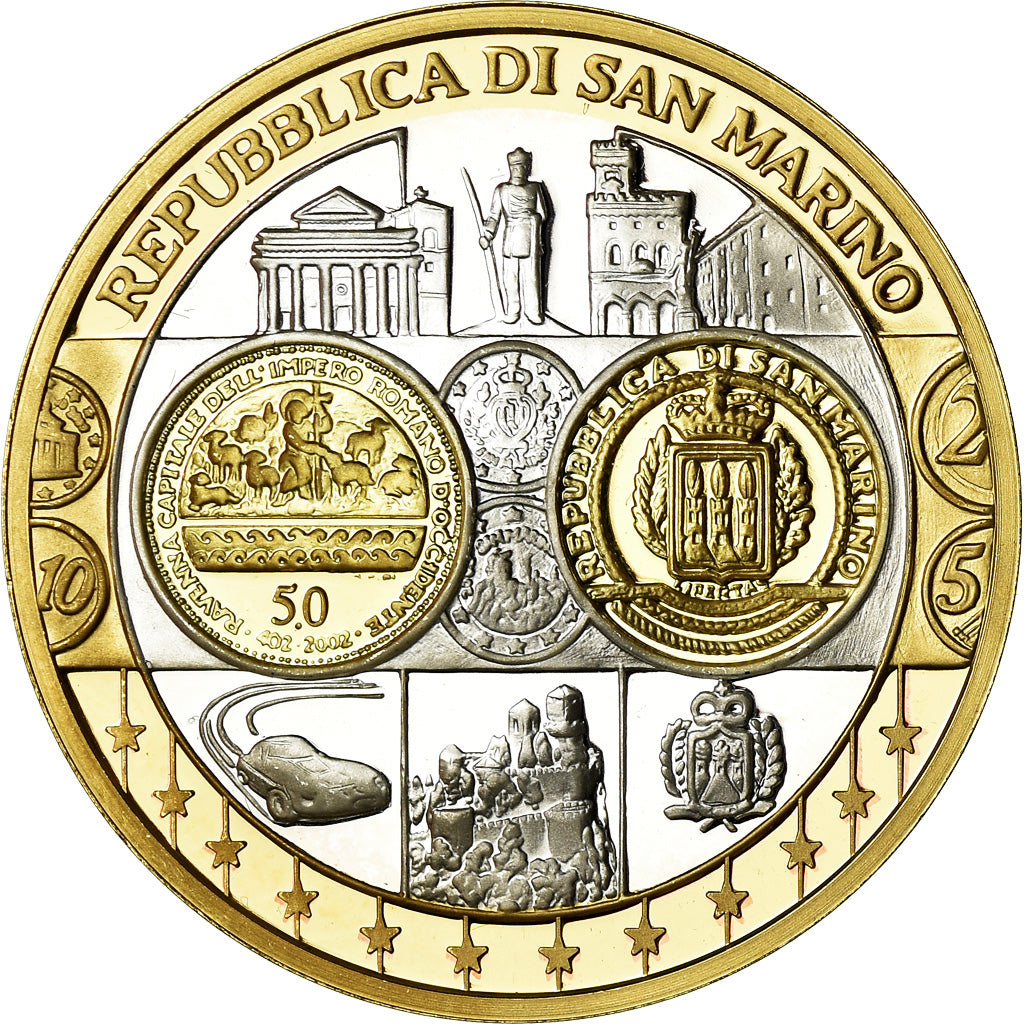 San Marino, Medal, Euro, Europa, MS(65-70), Silver