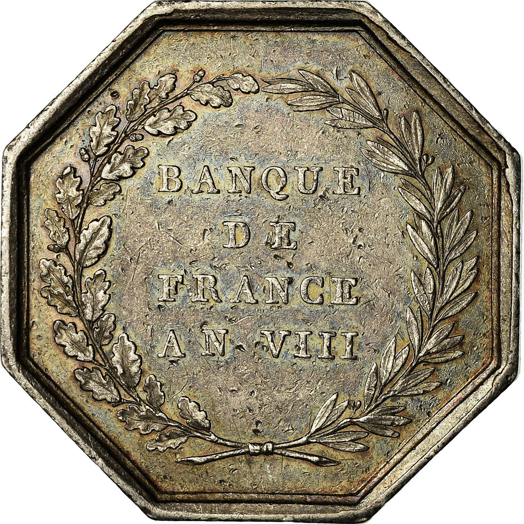 Frankrijk, Medaille, Banque de France, An VIII, Dumarest, ZF, Zilver