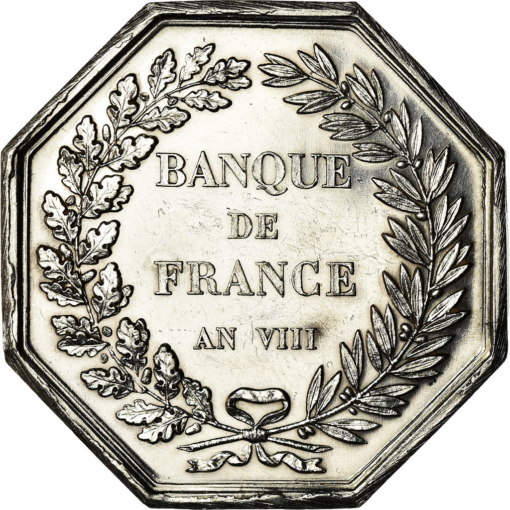 France, Medal, Banque de France, An VIII, Dumarest, MS(60-62), Silver
