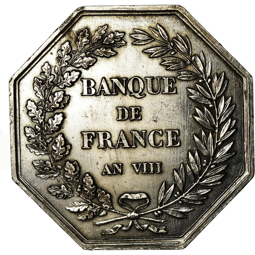 France, Medal, Banque de France, An VIII, Dumarest, MS(60-62), Silver