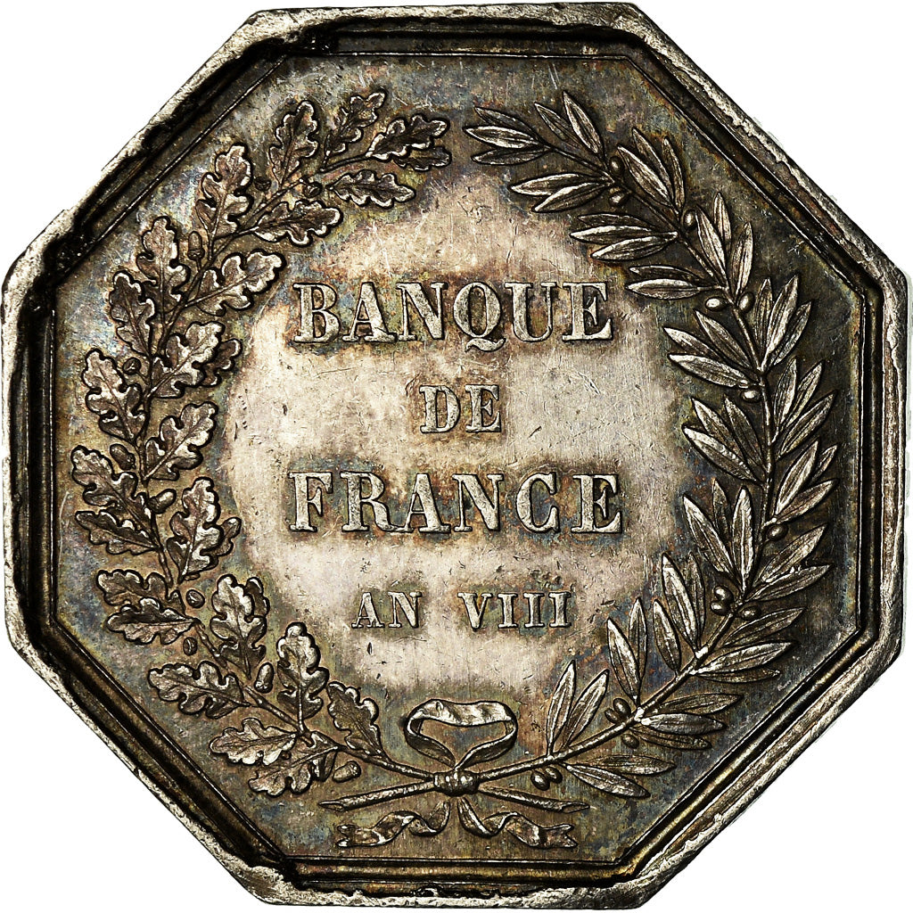 France, Medal, Banque de France, An VIII, Dumarest, MS(60-62), Silver