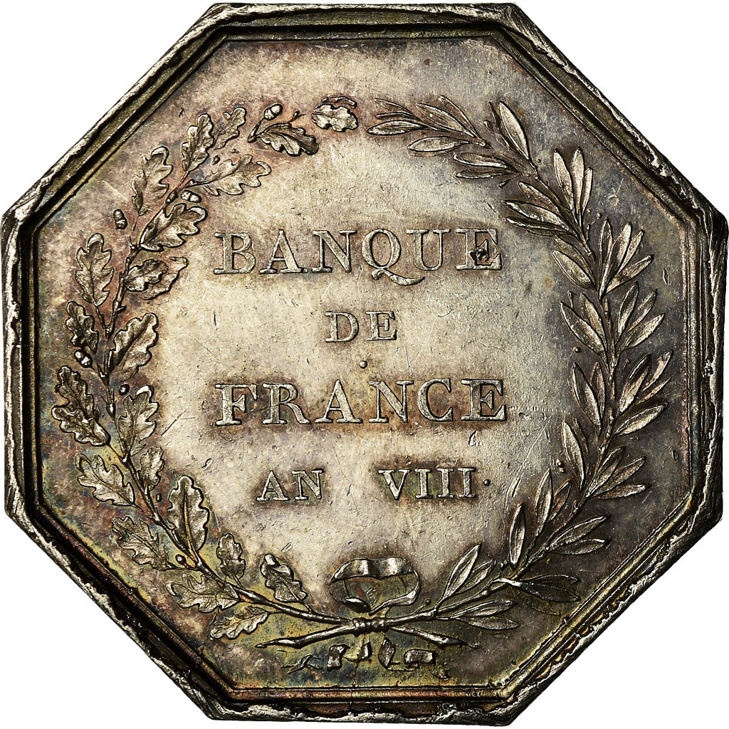 Frankreich, Medaille, Banque de France, An VIII, Dumarest, VZ, Silber