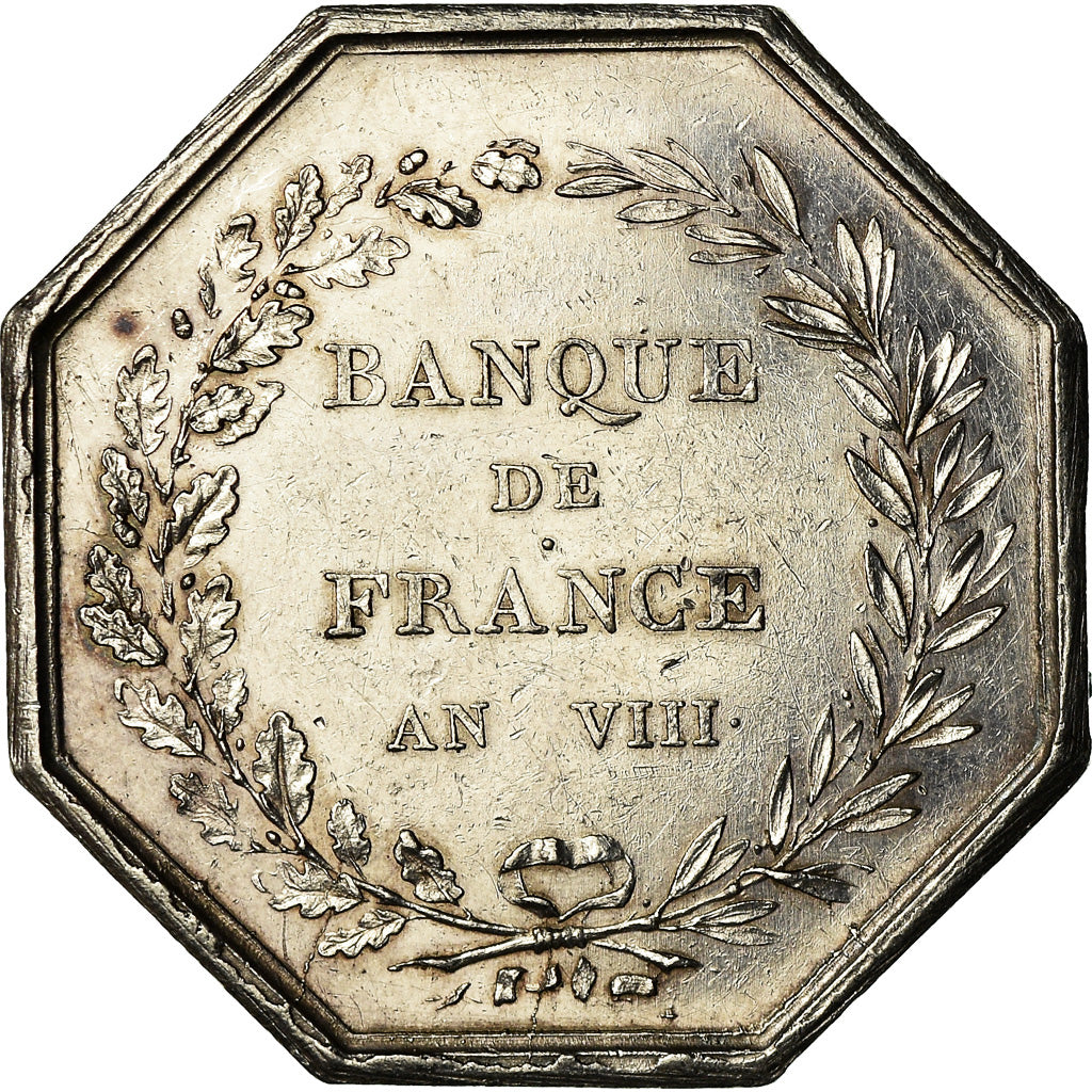 France, Medal, Banque de France, An VIII, Dumarest, MS(60-62), Silver