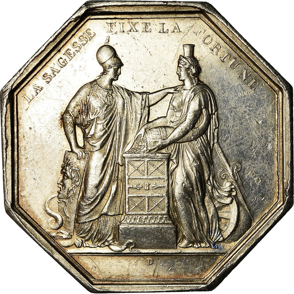 France, Médaille, Banque de France, An VIII, Dumarest, SUP, Argent