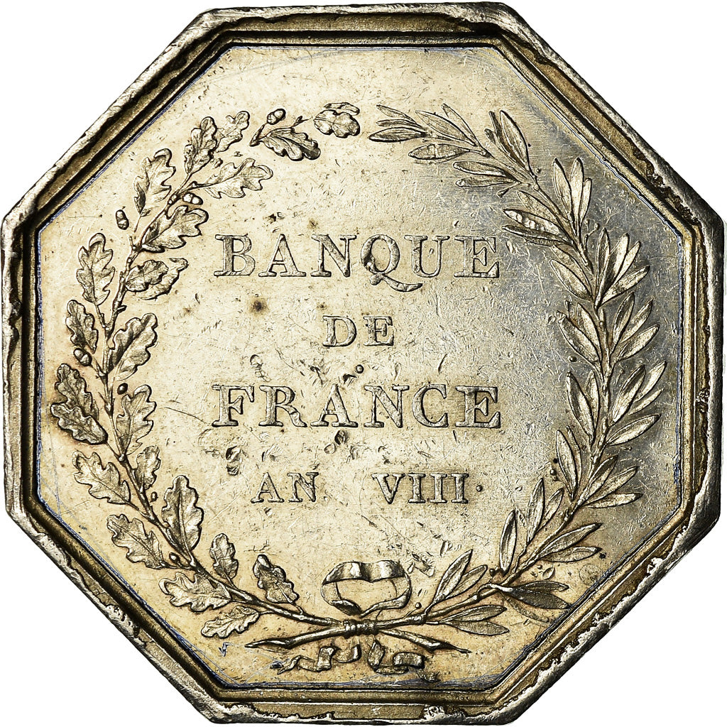France, Médaille, Banque de France, An VIII, Dumarest, SUP, Argent
