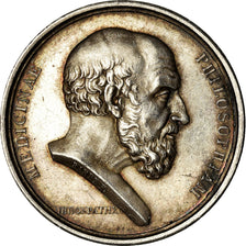 France, Token, Médecine, Hippocrate, Lyon, Barre, AU(55-58), Silver