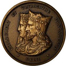 France, Medal, Hôpitaux Civils de Lyon, Childebert, Medicine, Schmitt, MS(64)