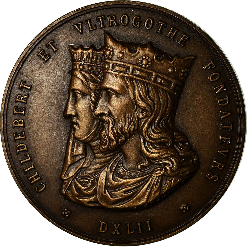 Frankreich, Medaille, Hôpitaux Civils de Lyon, Childebert, Medicine, Schmitt