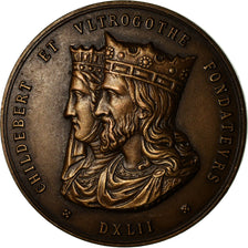 Frankreich, Medaille, Hôpitaux Civils de Lyon, Childebert, Medicine, Schmitt