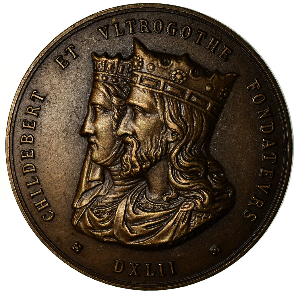 Frankreich, Medaille, Hôpitaux Civils de Lyon, Childebert, Medicine, Schmitt