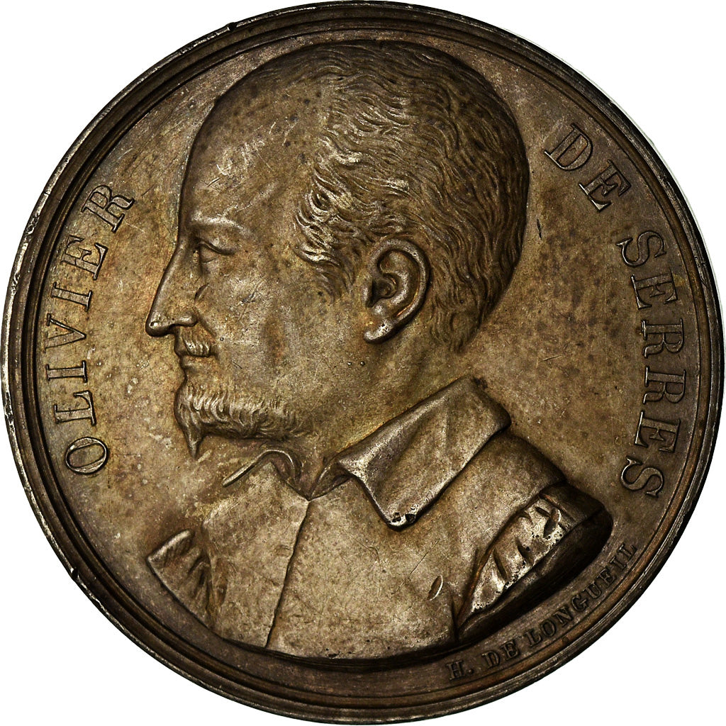 France, Medal, Comice Agricole de Tulle, Olivier de Serres, De Longueil