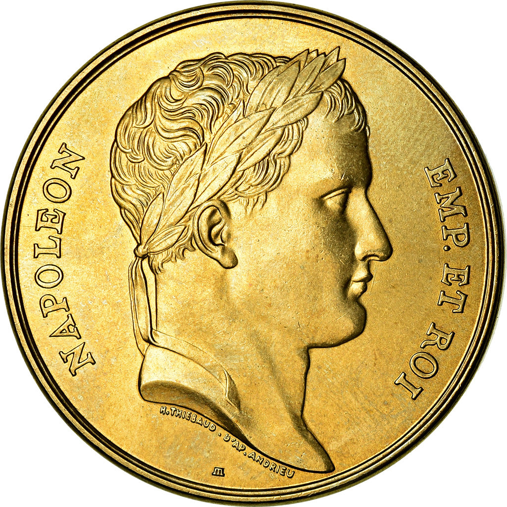 França, Medal, Le sacre de Napoléon Ier par Pie VII, Thiébaud, MS(63), Bronze