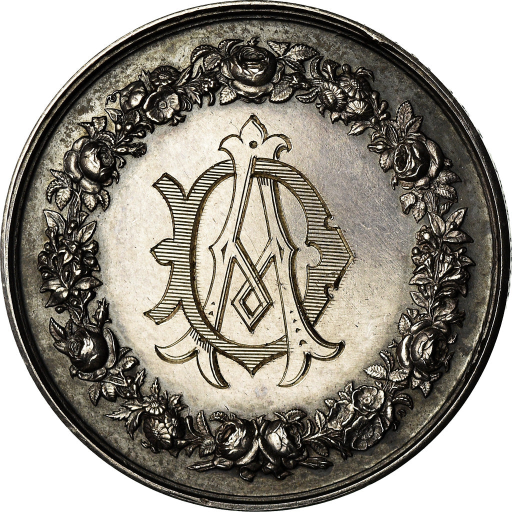 Francia, medaglia, Noces, Mariage, Religion, 1878, Petit, SPL, Argento