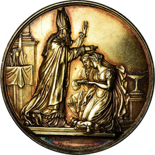 France, Médaille, Noces, Mariage, Religion, 1838, De Puymaurin, SPL, Vermeil