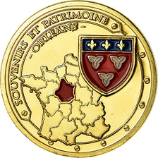 France, Token, Jeanne d'Arc, Orléans, MS(65-70), Copper Gilt