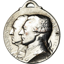 Frankreich, Medaille, Journée de Paris, 1917, Washington and Lafayette, 1917