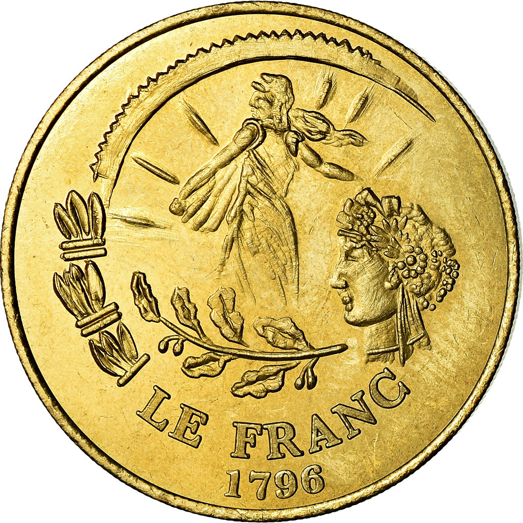 France, Token, Du Franc à l'Euro, Politics, Society, War, 2002, MS(64)