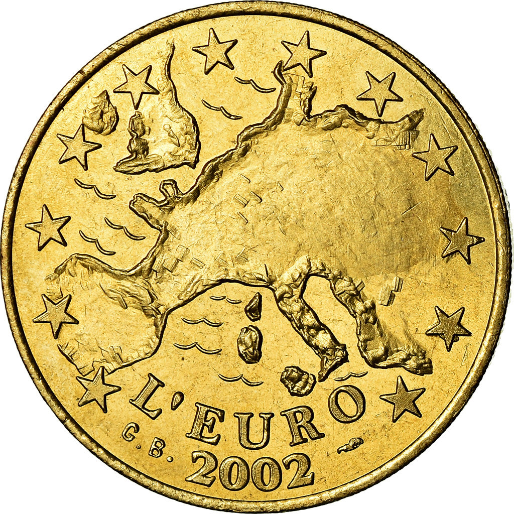 France, Token, Du Franc à l'Euro, Politics, Society, War, 2002, MS(64)