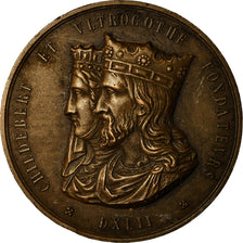 France, Medal, Hôpitaux Civils de Lyon, Childebert, Medicine, Schmitt, MS(63)