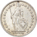 Coin, Switzerland, 2 Francs, 1955, Bern, EF(40-45), Silver, KM:21