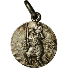 France, Medal, Saint Christophe, Religions & beliefs, AU(50-53), Silvered bronze