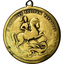 France, Medal, Saint Georges Terrassant le Dragon, VF(20-25), Brass