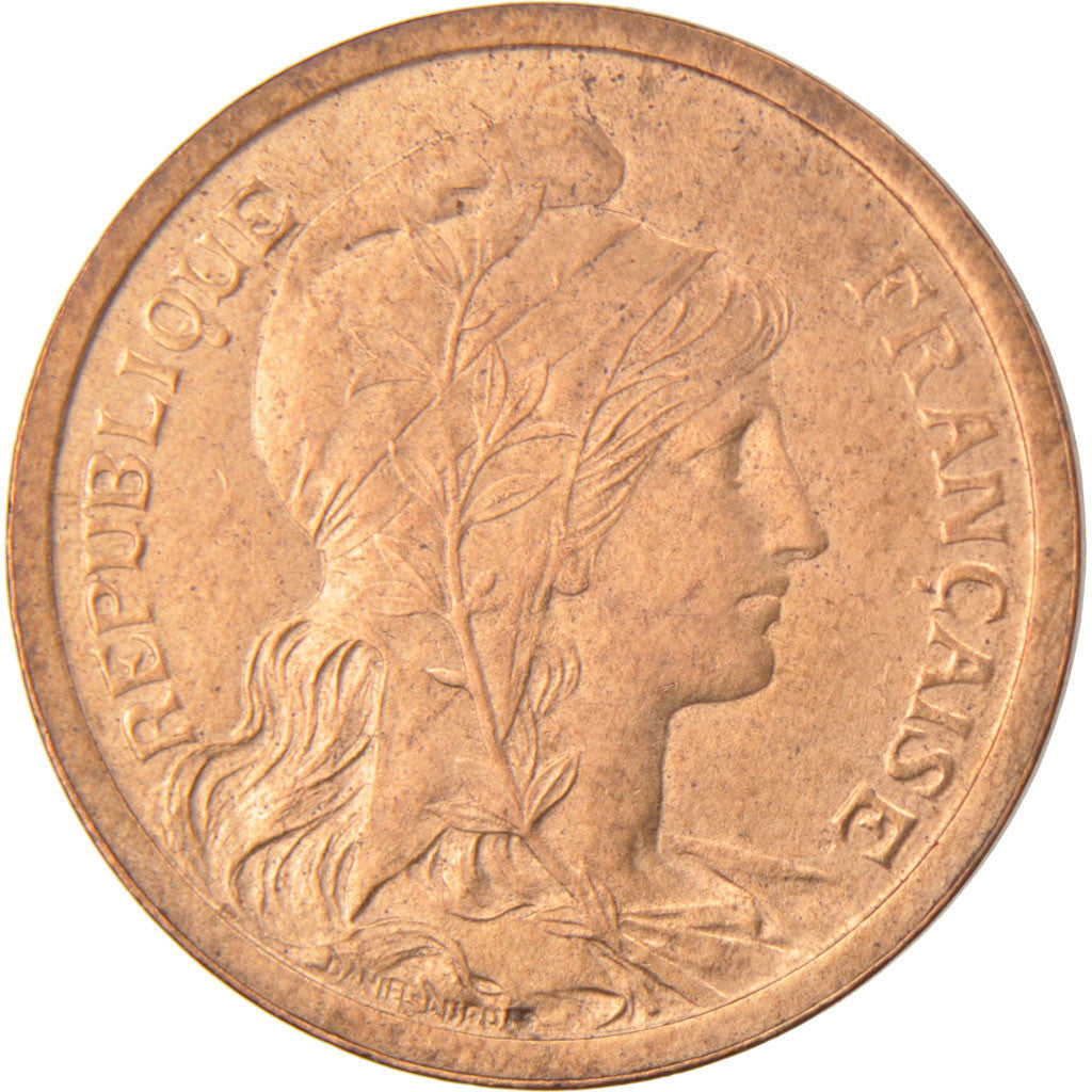 FRANCE, Dupuis, 2 Centimes, 1898, Paris, KM #841, AU(50-53), Bronze, 20.2,...