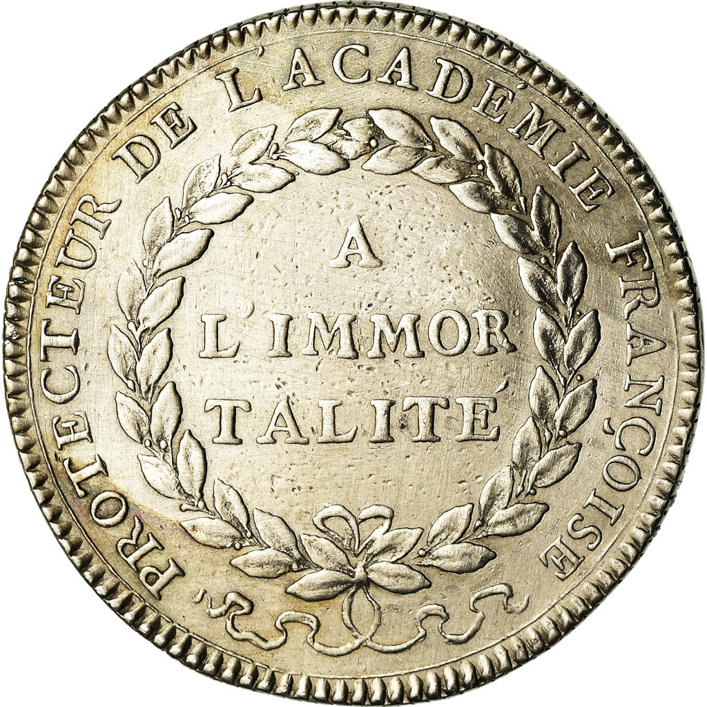 France, Jeton, Louis XVI, Académie Française, Duvivier, TTB+, Argent